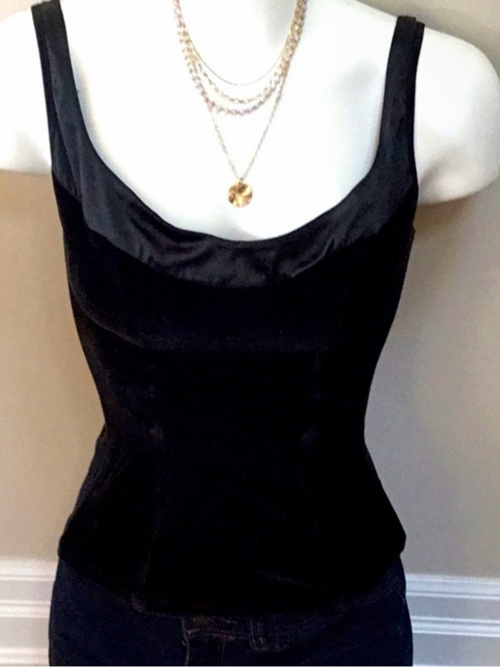 Velvet corset